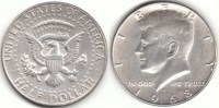 Half Dollar 1968 D USA Kennedy vz